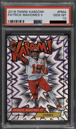 Patrick Mahomes II 2018 Panini Kaboom! Rewards Kaboom! PSA 10