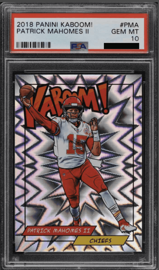 Patrick Mahomes II 2018 Panini Kaboom! Rewards Kaboom! PSA 10