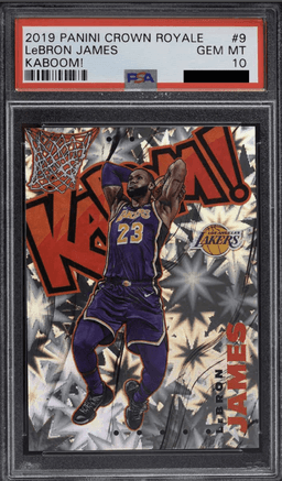 LeBron James 2019-20 Crown Royale Kaboom! PSA 10